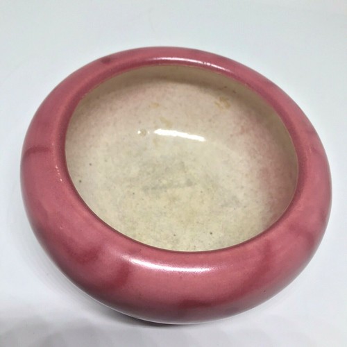 BRETBY ART POTTERY BOWL ' Pink Marbled' #1644 ( Tooth & Co.) 1920's - Picture 4 of 12