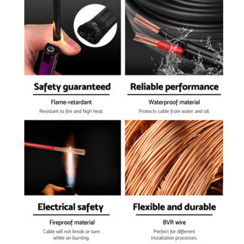 2.5MM Electrical Cable Twin Core Extension Wire 100M Reel Automotive Solar Car - Picture 5 of 14