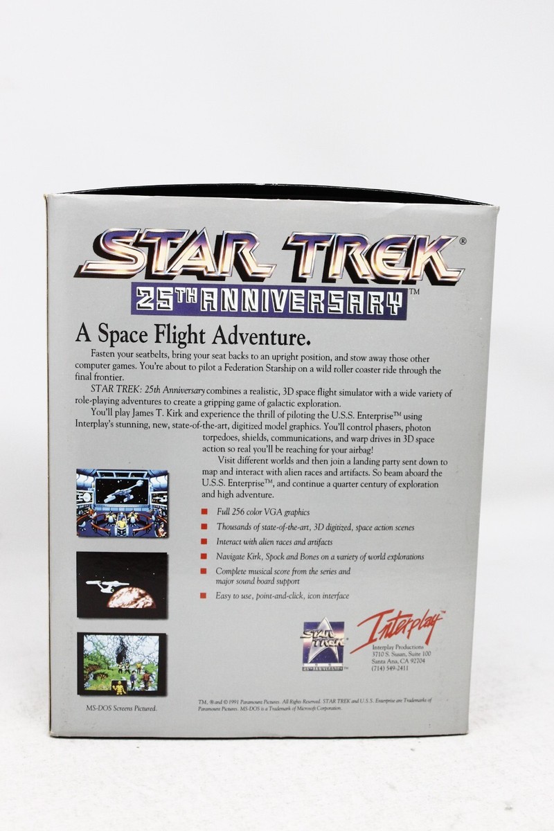 Star Trek 25th Anniversary - retro PC game - Complete - 3.5 inch