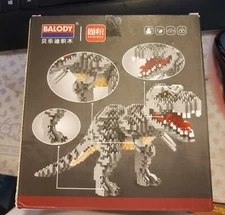 Jurassic Dinosaur Micro Building Blocks, 1530pcs T-rex