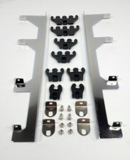 Chrome Linear Spark Plug Wire Separators Sbc Sbf Divider Loom Black Holders