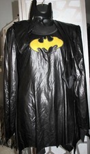 RUBIES DC COMIC BATGIRL 5PC.DRESS,CAPE,GLOVES,BOOT COVER,MASK SZ: M 8/10