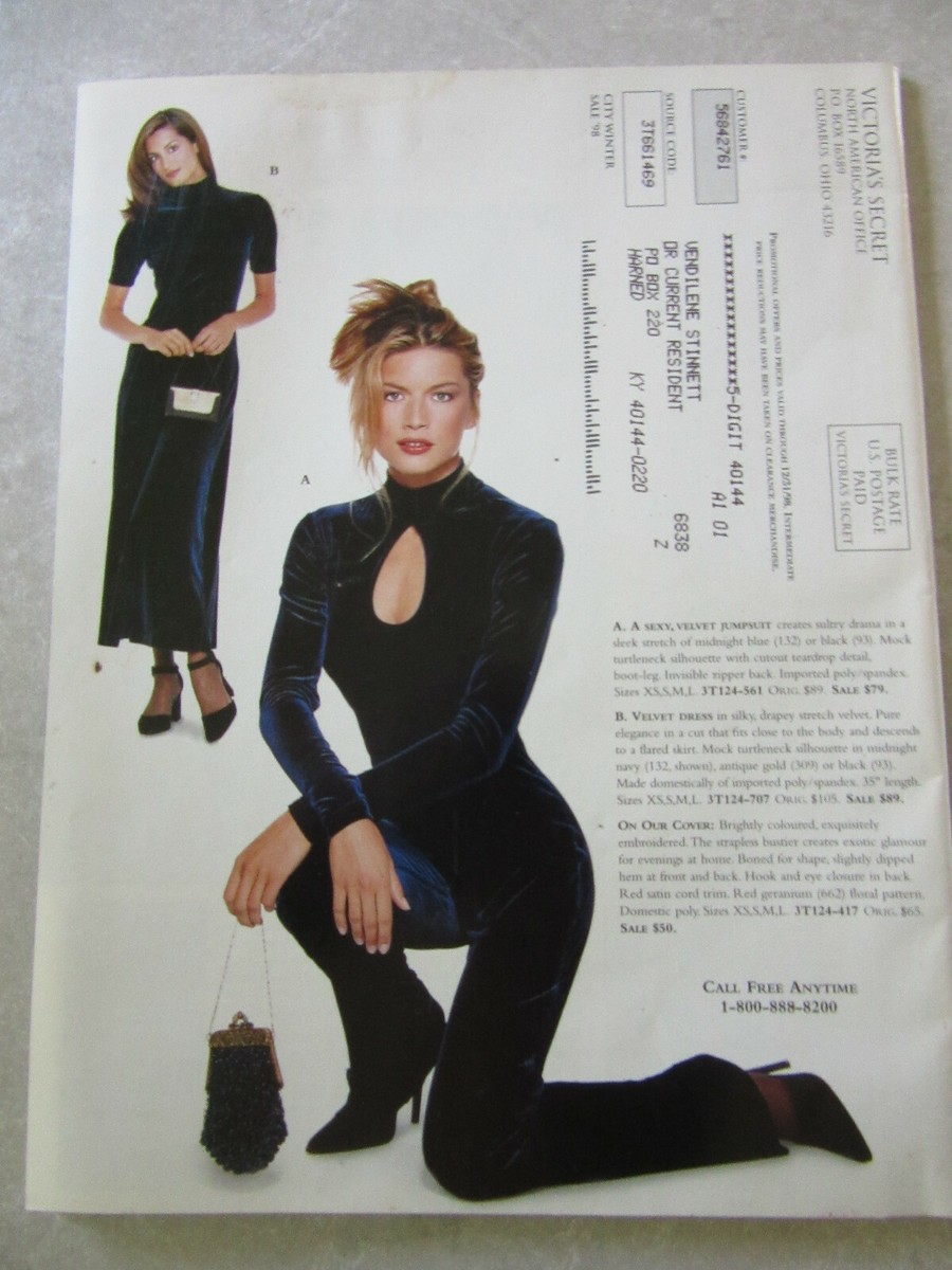 VICTORIA'S SECRET CITY, WINTER SALE 1998 Catalog, TYRA BANKS,  STEPHANIE SEYMOUR! | eBay