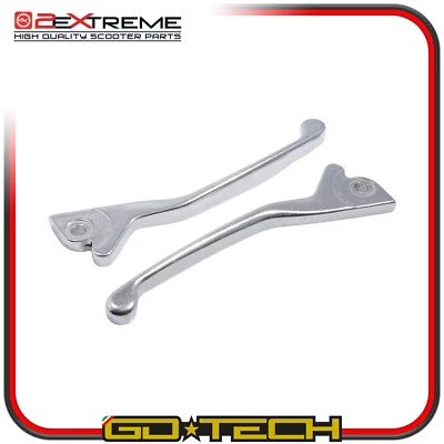 2EXTREME COPPIA LEVE FRENO PIAGGIO VESPA GTS LX MEDLEY NRG MC3 POWER RUNNER ARGENTO DISCO