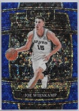 2021-22 Panini Select Joe Wieskamp RC Concourse Blue Disco Prizm/25 SA Spurs#18