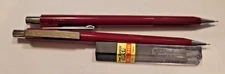 Skilcraft Vintage Burgundy Mechanical Pencils 0.5 mm Push Action Lot 2 w/ Lead