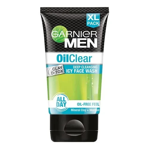Garnier Men Oil Clear Face Wash 2x150g – For Oily Skin, Multipack, Mattifying - Picture 2 of 6
