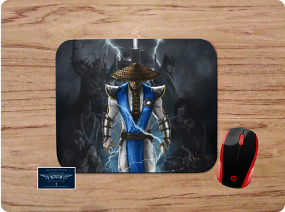 RAIDEN MORAL KOMBAT INSPIRED ART NONSLIP MOUSE PAD DESK MAT HOME OFFICE GIFT
