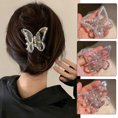 Schwarze Haarspange Mit Strass – Handgefertigt, Metall, Ca. 8,9 Cm, Für Damen & Mädchen