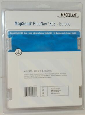 NEW Magellan MapSend BlueNav Europe Maps XL3 UK FINNISH LAKES SD Card Meridian