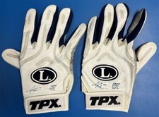 Curtis Granderson Signed Inscribed 2012 Yankees Game Used Batting Gloves His LOA