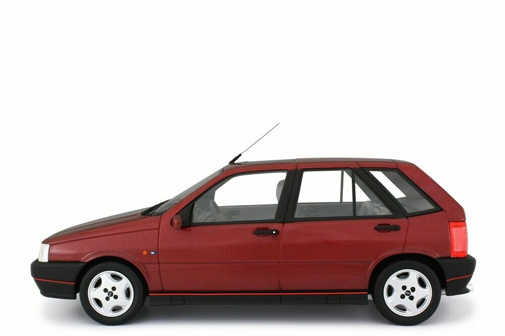 Fiat Tipo 2.0 16V 1991 miniature rouge 1:18 en résine par Laudoracing
