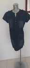 <!--F#f_0-->stretch denim dress size large may suit 12-14 with front pockets<!--F/-->