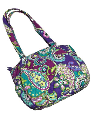 Vera Bradley Large Tote Handbag Purse - Plum Crazy
