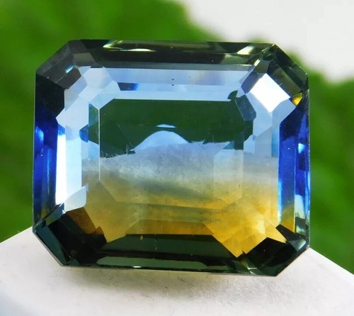 Natural Tourmaline Bi-Color Emerald Cut 45+Ct EGL Certified Loose Gemstone - Picture 1 of 4