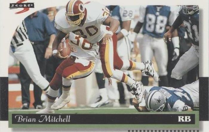 1996 Score Brian Mitchell #91 - 1 of 2