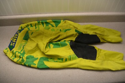 Shift MX Syndicate Ride Club Yellow And Green Size 32 Pants