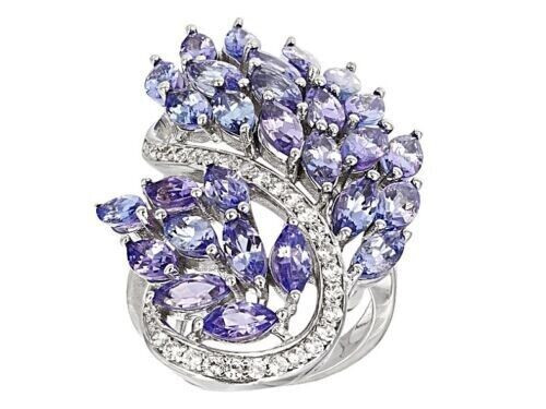 Classic Purplish Blue Lab Created Sapphire Women's Bright Polish Collection Ring - Picture 1 of 5