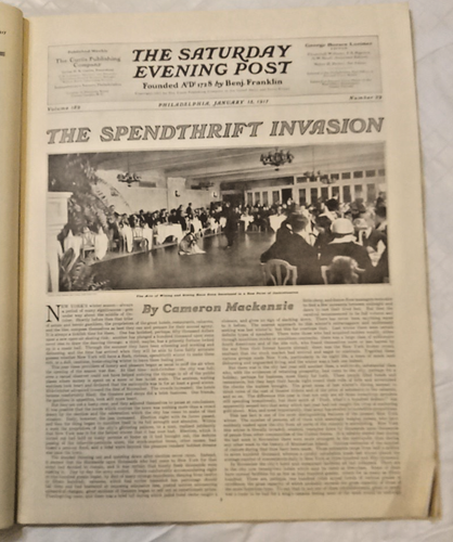 Saturday Evening Post Jan. 13, 1917 Norman Rockwell World War I Ads F01E - Picture 15 of 16