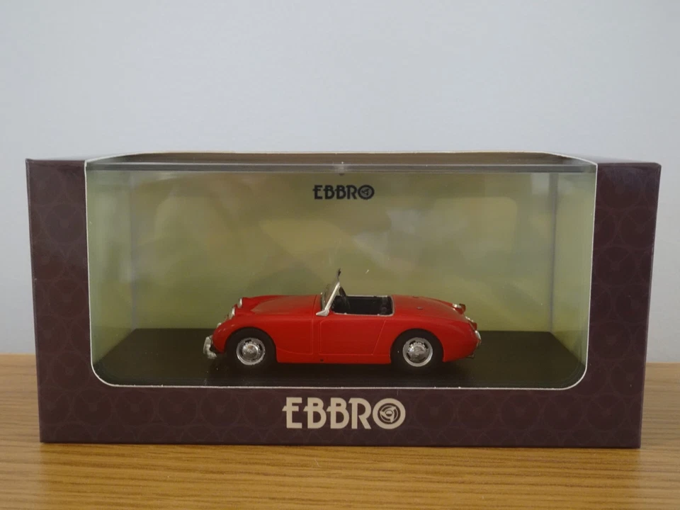 EBBRO AUSTIN HEALEY SPRITE MK1 FROGEYE VERMELHO 1958 CARRO MODELO 44456 1:43 - Imagem 2 de 3