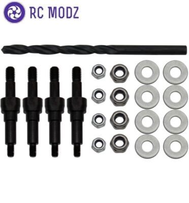 Hot Racing AON3028M 1/8 Arrma 4wd S2 Steel M4 HD Shock Stand Off (4)