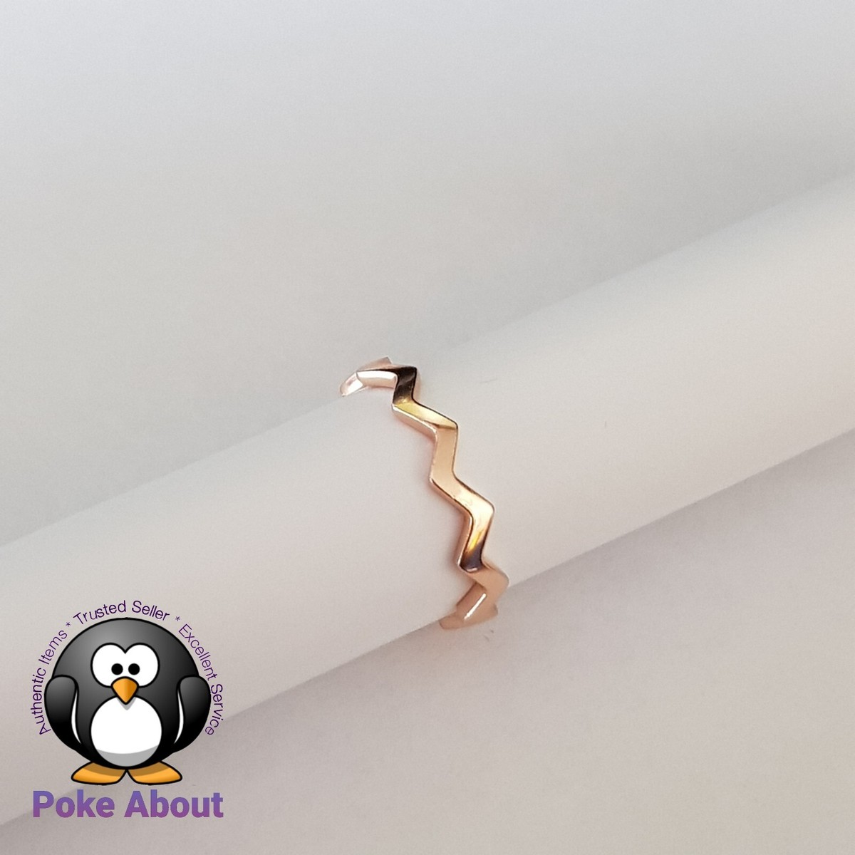 AUTHENTIC PANDORA ROSE™ TIMELESS ZIGZAG RING 187752 Size 54 UK