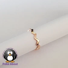 AUTHENTIC PANDORA ROSE™ TIMELESS ZIGZAG RING 187752 Size 54