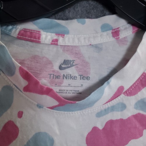 Nike SPORTSWEAR MAGLIETTA NERA LEGGERA TIE DYE GRAFICA TOP PALESTRA CORSA UOMO TAGLIA M - Foto 3 di 15