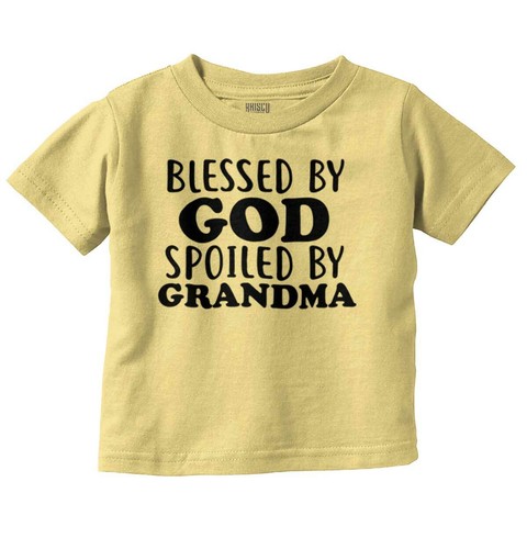 Blessed Spoiled By Grandma Nana Shower Gift Toddler Boy Girl Youth T Shirt Tee - 第 12/16 張圖片