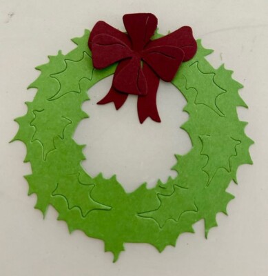 Tim Holtz Die Cuts * Holiday Wreath * 10 Cardstock or 8 Chipboard Sets