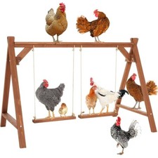 PETSFIT Chicken Roosting Bars with 2 Swings Perch 6-8 Chickens NEW
