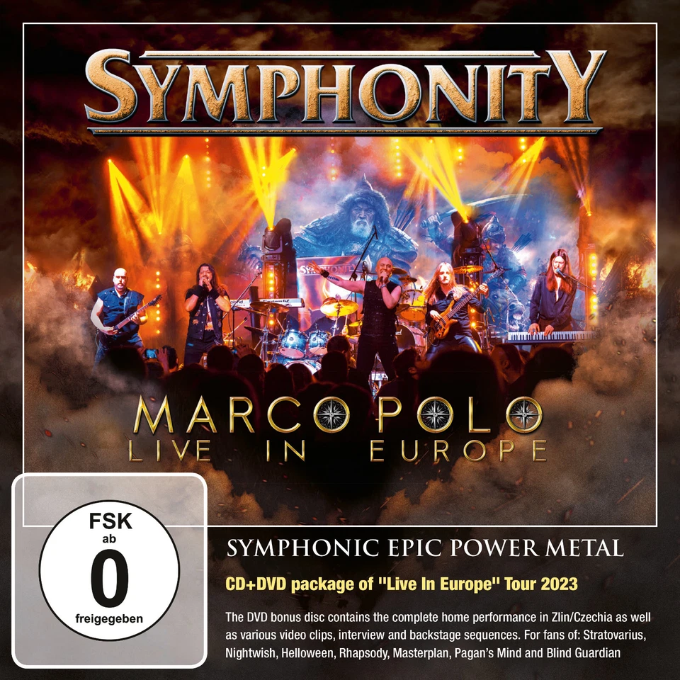 SYMPHONITY - Marco Polo: Live in Europe CD+DVD 2024 Symphonic Epic Power Metal - Bild 2 von 4