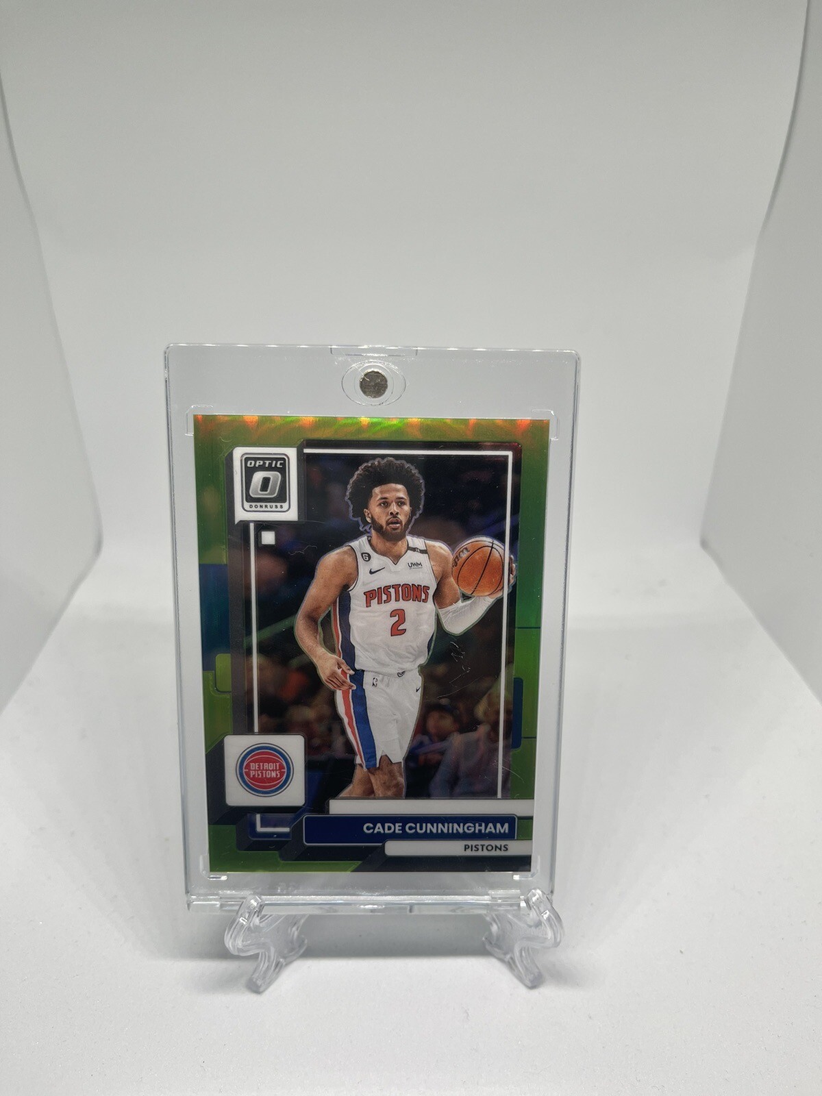 2022-23 Donruss Optic Lime Green Prizm #92 Cade Cunningham #ed /149 Pistons