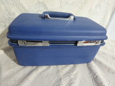 Vintage Samsonite Brown Train Case With Tray Samsonite Carry On Brown Luggage Brown Traincase Make Up Bag Craft Storage Doll Case