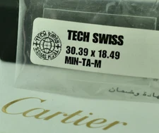 Generic Tank Americaine Crystal For Cartier 30.39 x 18.49mm Techswiss New