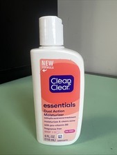 Clean Clear Essentials Dual Action Facial Moisturizer 4 Oz, Fragrance Free