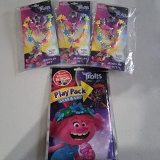 Lot of 4 DreamWorks Trolls World Tour Star Jewelry Set Necklace and Bracelet