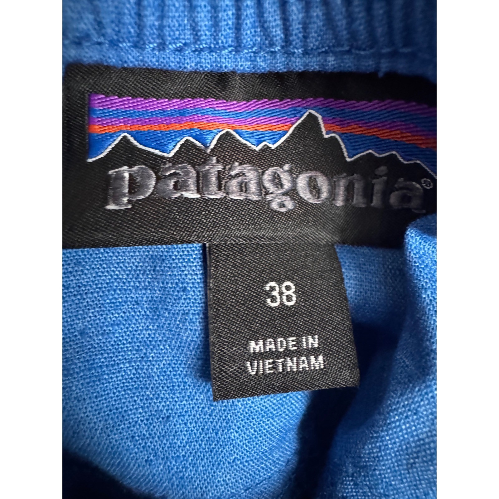 Patagonia Men's Hampi Rock Shorts Blue Hemp Blend Lightweight 82945 Size 38 NEW thumbnail 3