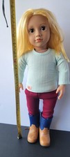 Our Generation 18-inch Blonde Hair Doll with Ribbed Top and Hiking Boots