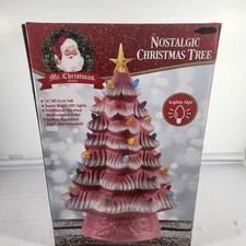 Mr. Christmas 16  LED Retro Nostalgic Ceramic...