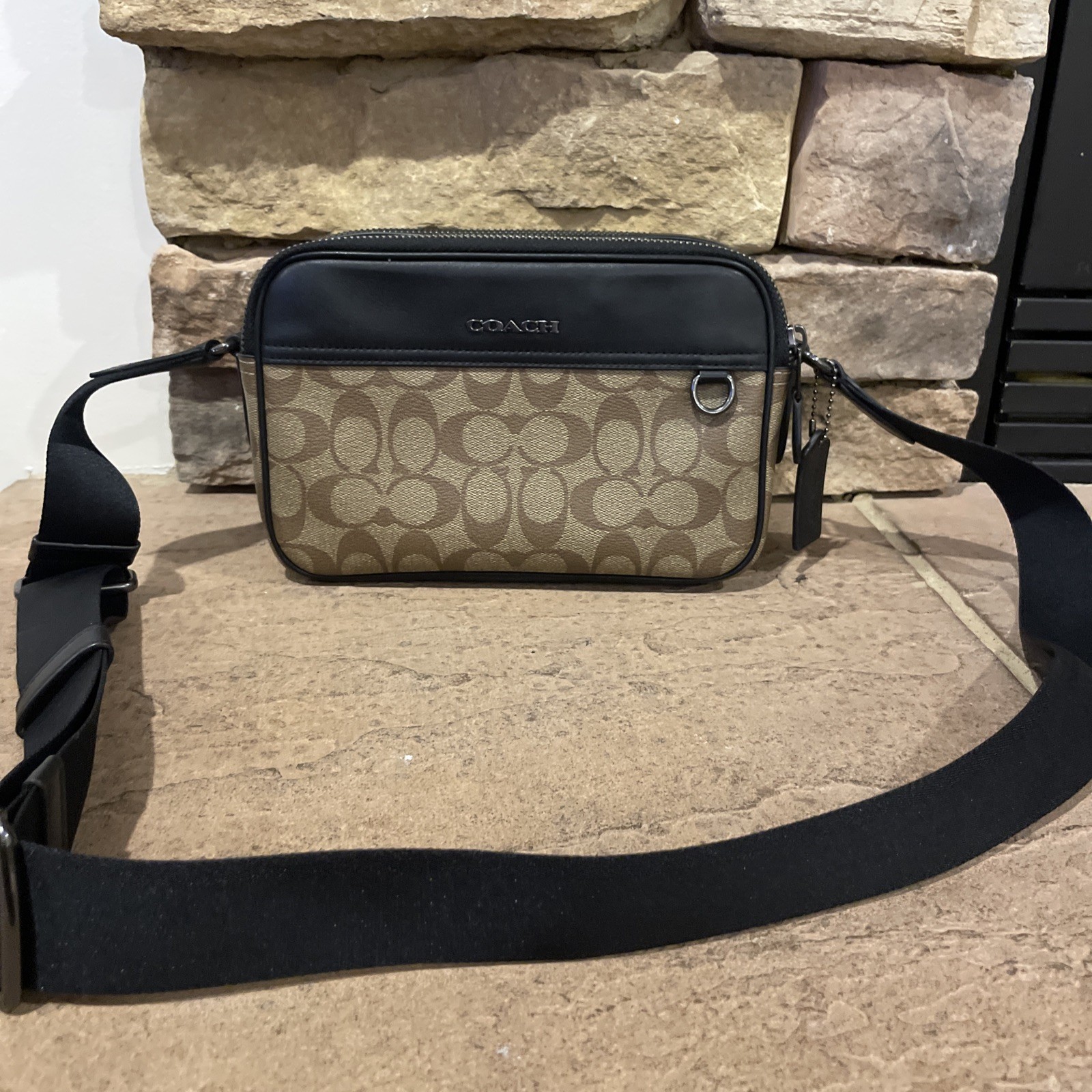 Coach Men's Graham Signature Canvas Crossbody Bag C4149