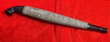 Vintage Japanese Kiseru Pipe Fire Beware Hi no Yojin Traditional Smoking Tool