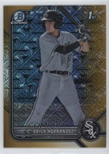2022 Bowman Chrome Mega Box Gold Mojo Refractor 2/50 Erick Hernandez qw7