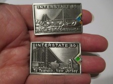LE Interstate 80 to New Jersey Interstate 80 from California Geocoin Car Coin