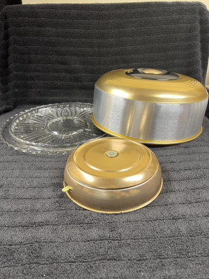 Vtg J&M Heller Hostess-Ware Musicake Rotating Cake Stand w/Box Not Working