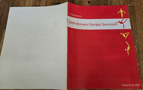 UdSSR Frauen Olympia Turner Tour Programm ~ März 1973 Olga Korbut Russland - Bild 1 von 9