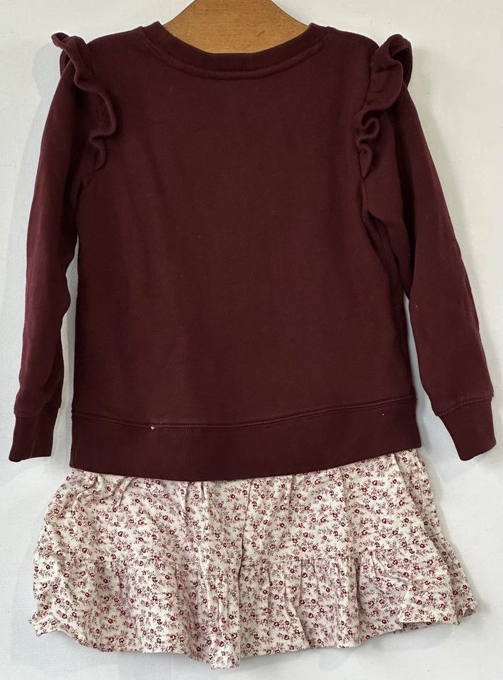 Vestido de invierno Polo Ralph Lauren dulce arándano polar para niña talla 5 Foto 2 de 3