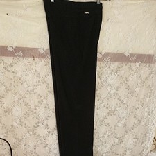 St John sport by Marie Gray straight black pants sz 10 front zip  pockets