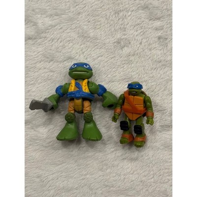 TMNT Leonardo Playmates Half-Shell Heroes & Mega Bloks Action Figure Lot
