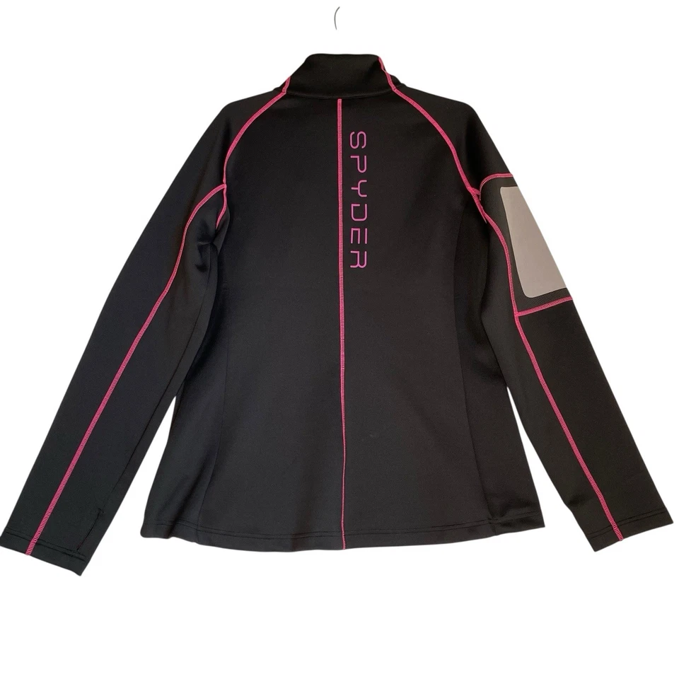 Женский топ Spyder Halcyon на молнии XL черный спортивная одежда средний базовый слой для улицы 149 долл. США - Изображение 2 из 4